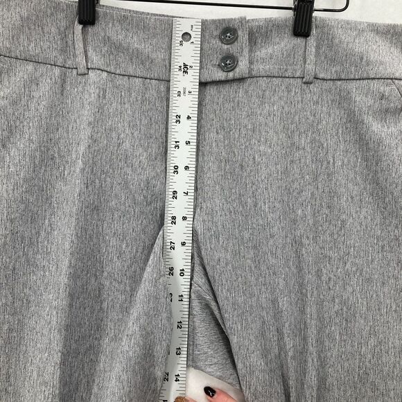 Apt. 9 Tummy Control Pants Women's 16 Gray Stretch Curvy Trouser Leg Mid Rise - Picture 10 of 15